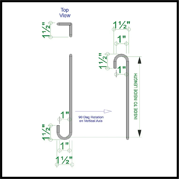 Twisted S Bar Hangers