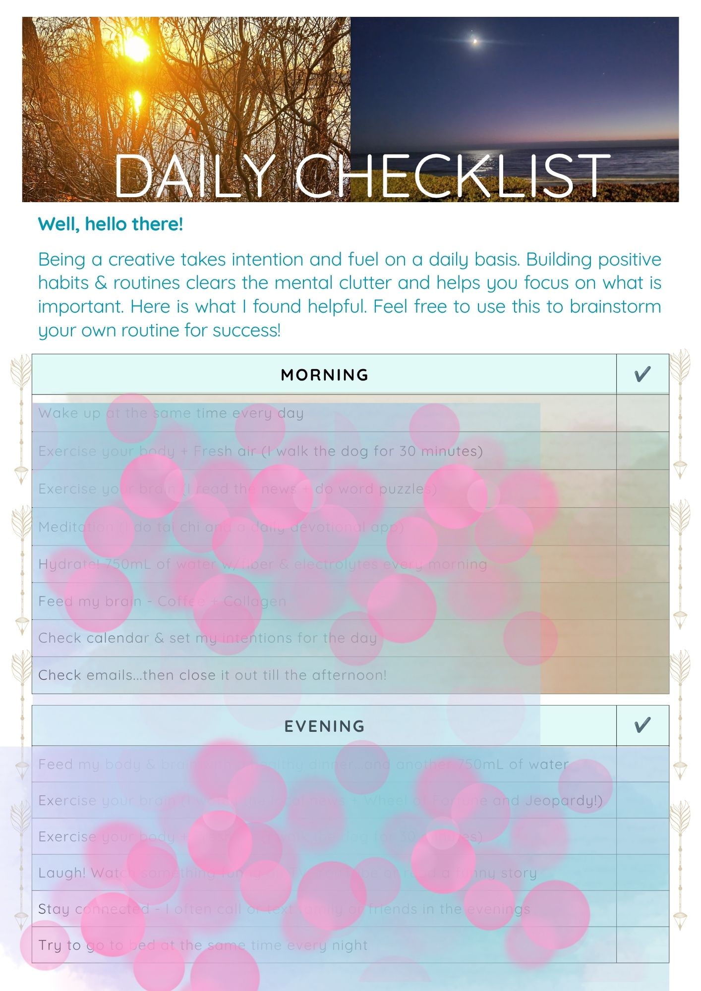 Daily Checklist