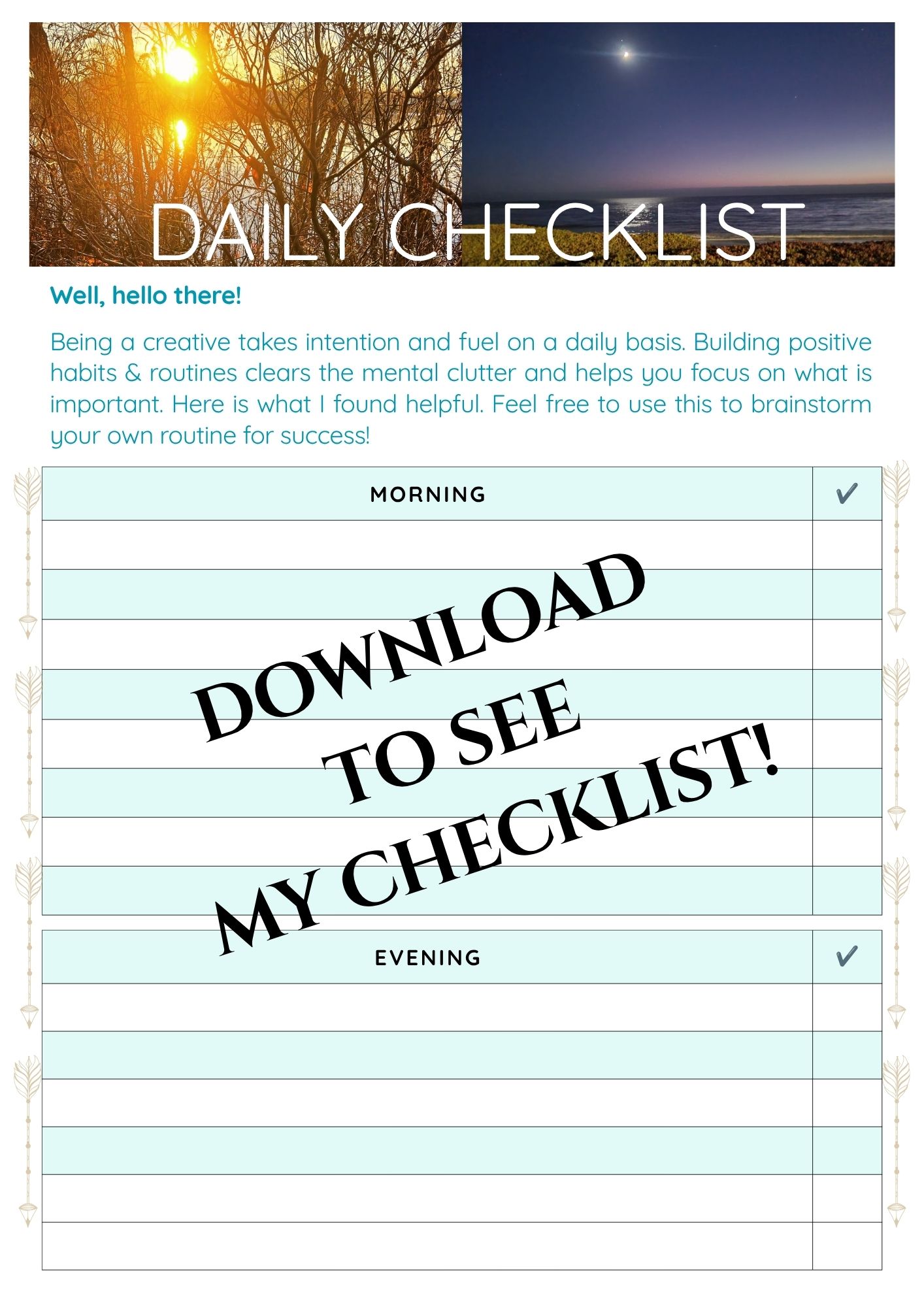 Daily Checklist