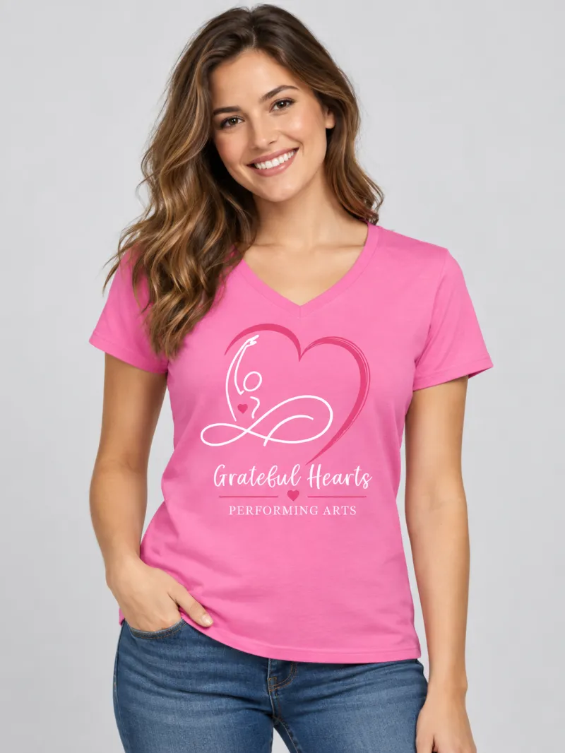 Dance Ladies V-Neck Pink