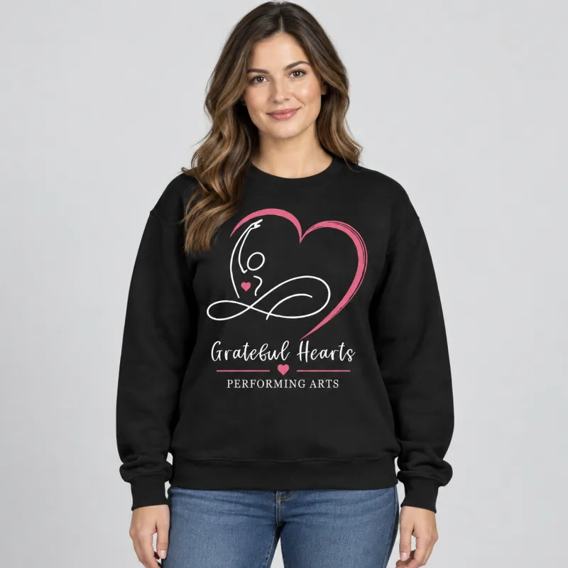 Sweatshirt Unisex - Black (Pink Logo)