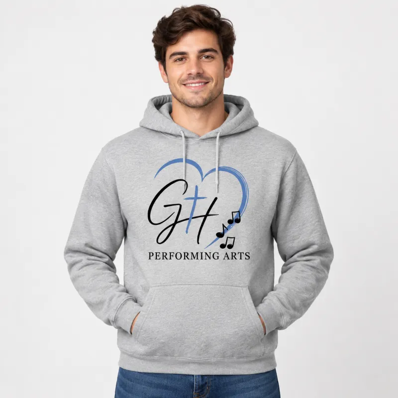Hoodie Unisex - Grey (Blue Logo)
