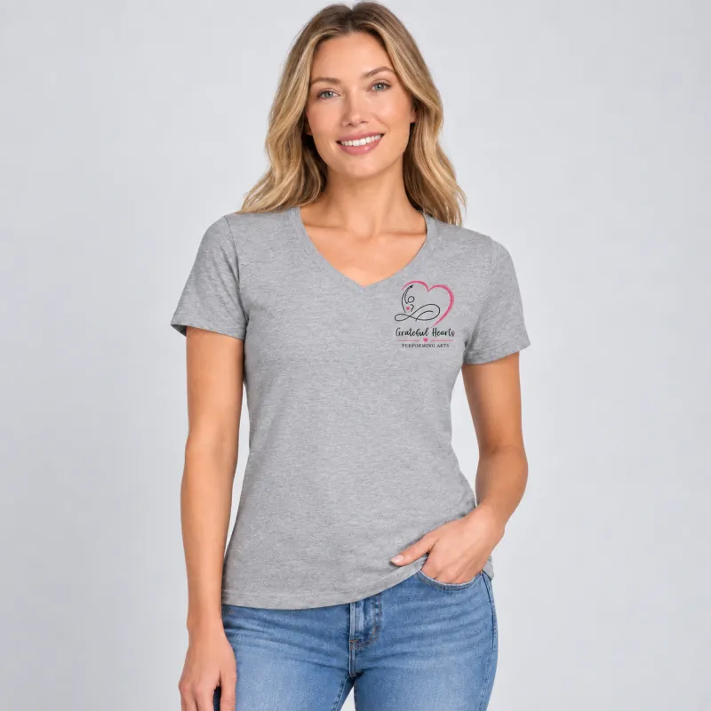 Dance Ladies V-Neck Grey