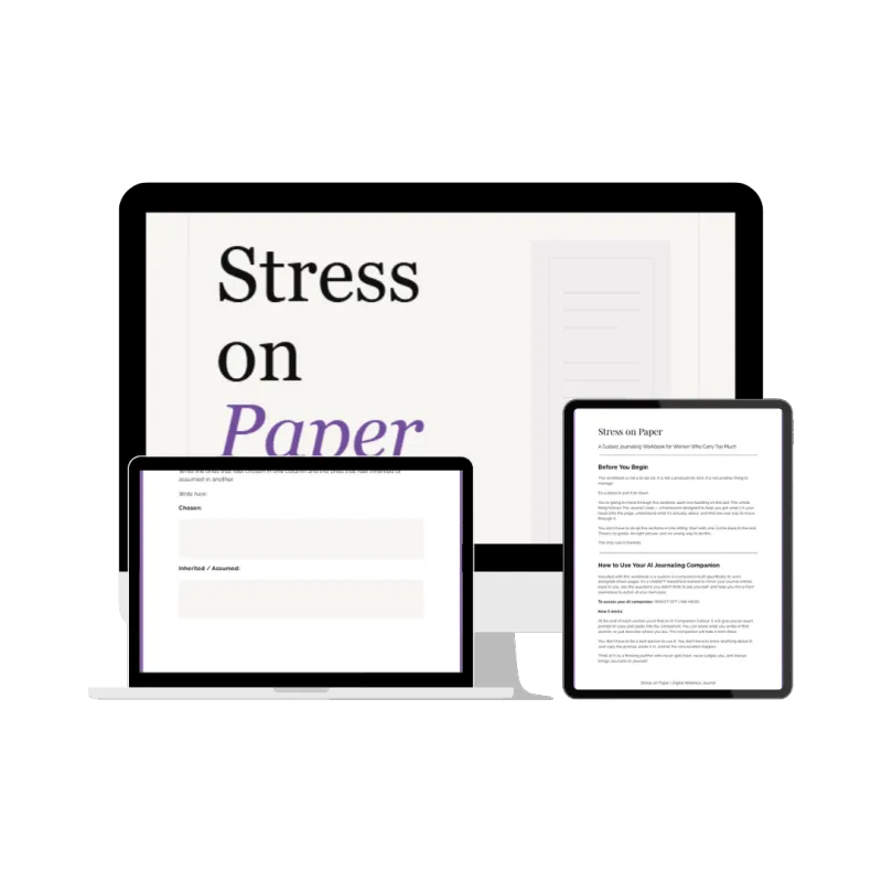 Stress on Paper: A Guided Journaling Workbook for Women Who Carry Too Much