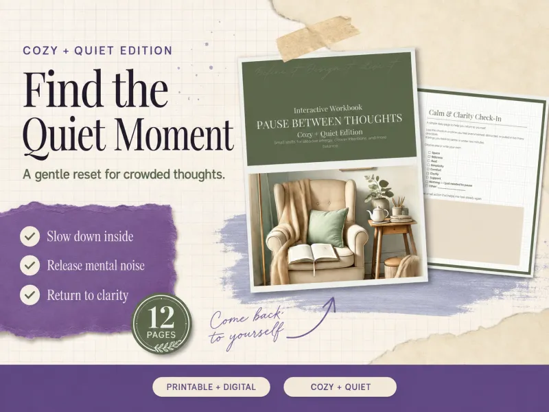The Pause Between Thoughts- Cozy + Quiet Edition