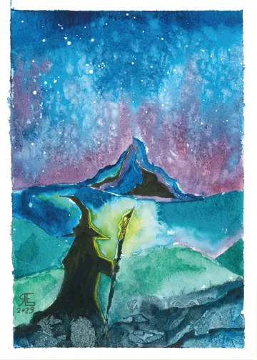 Wizard Night Sky
