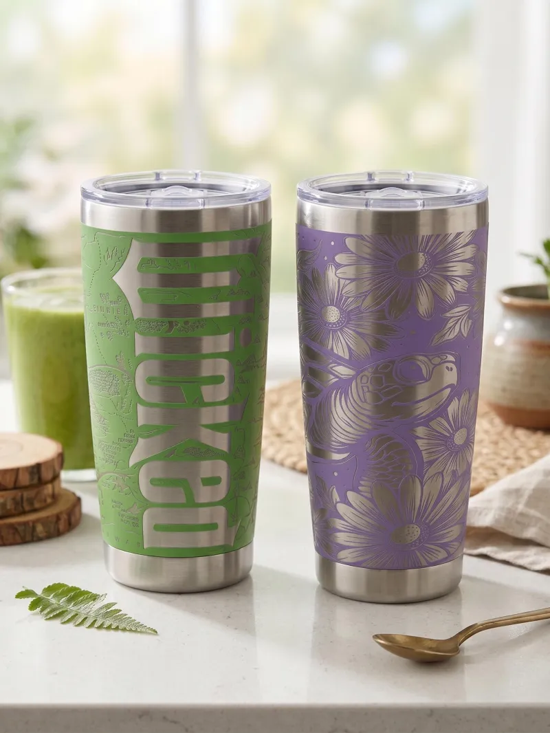 Custom Laser-Engraved Tumblers