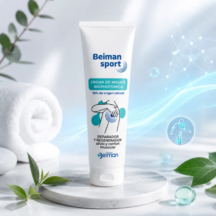 BEIMAN Sport — Crema Biofotónica para Dolor Muscular y Articular | 100 g