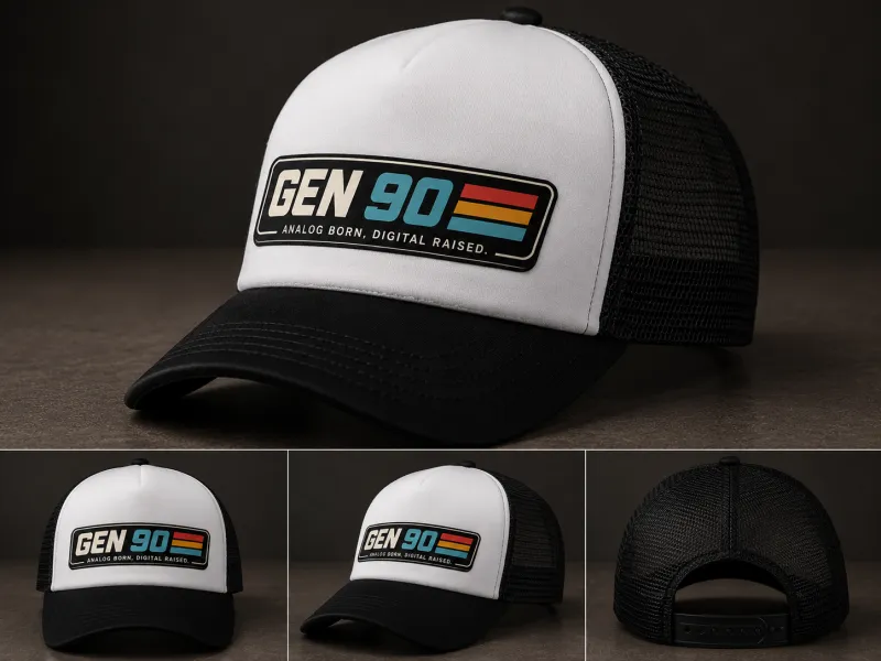 GEN90 | Retro 90s Trucker Cap Unisex Mesh Hat