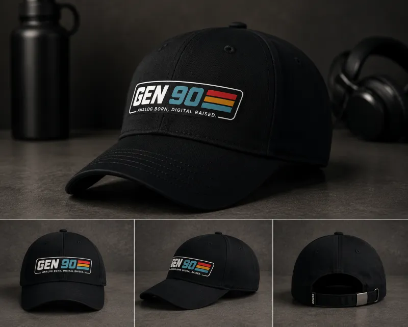 GEN90 | Retro 90s Baseball Cap Unisex Cotton Twill