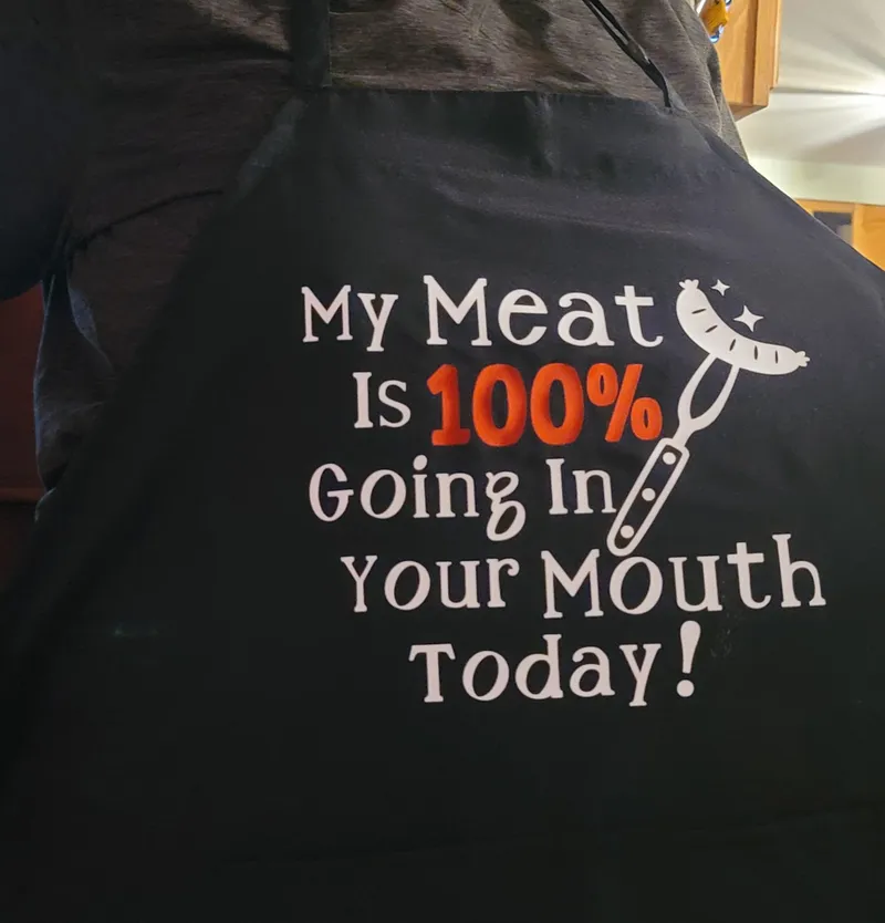 Funny BBQ Joke Adult Grilling Apron