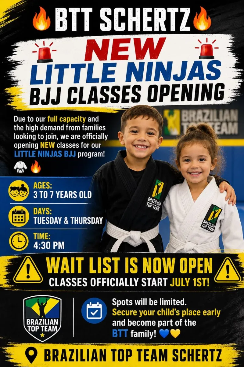 LITTLE NINJAS BJJ CLASSES OPENING