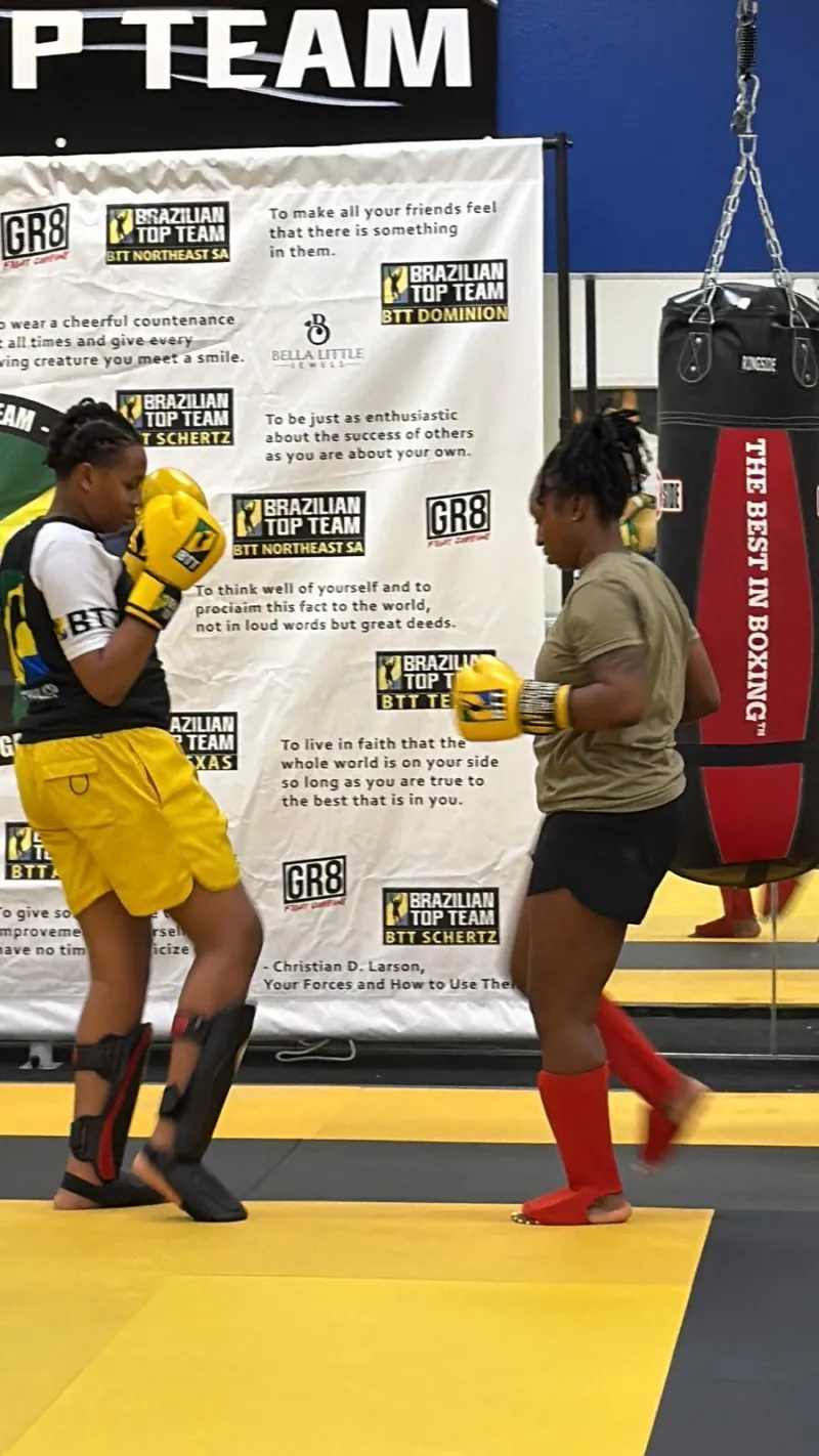 Muay Thai training at Brazilian Top Team