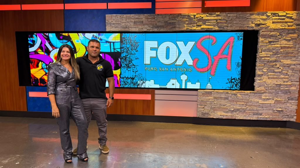 Prof. Denise Gamonal at the FOX San Antonio studio