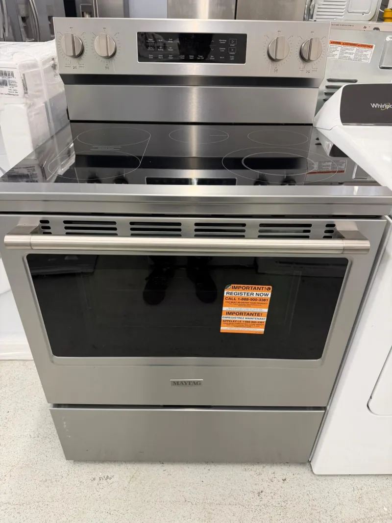 Whirlpool YMFES7030SZ0 6.4 Cu. Ft. Smart Front Control Electric Range – Stainless Steel
