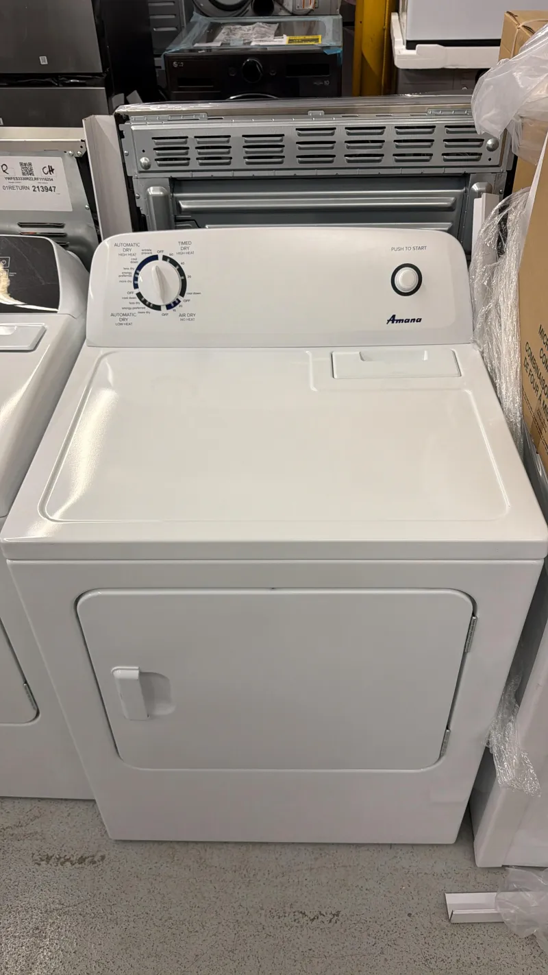 Amana YNED4655EW1 6.5 Cu. Ft. Electric Dryer – White