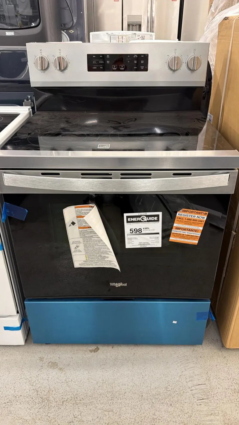 Whirlpool YWFES5030RZ0 5.3 Cu. Ft. Freestanding Electric Range – Stainless Steel