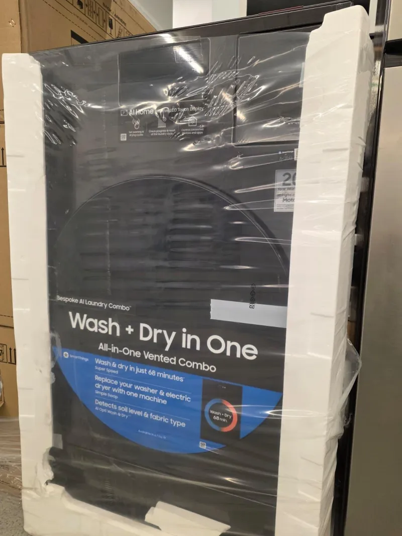 Samsung WD90F53AVBAC 9kg Washer Dryer Combo – Black Caviar