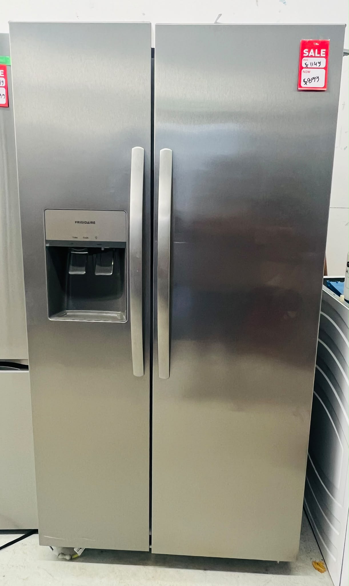 Frigidaire FRSS26LSAFE 25.6 Cu. Ft. Side-by-Side Refrigerator | Stainless Steel