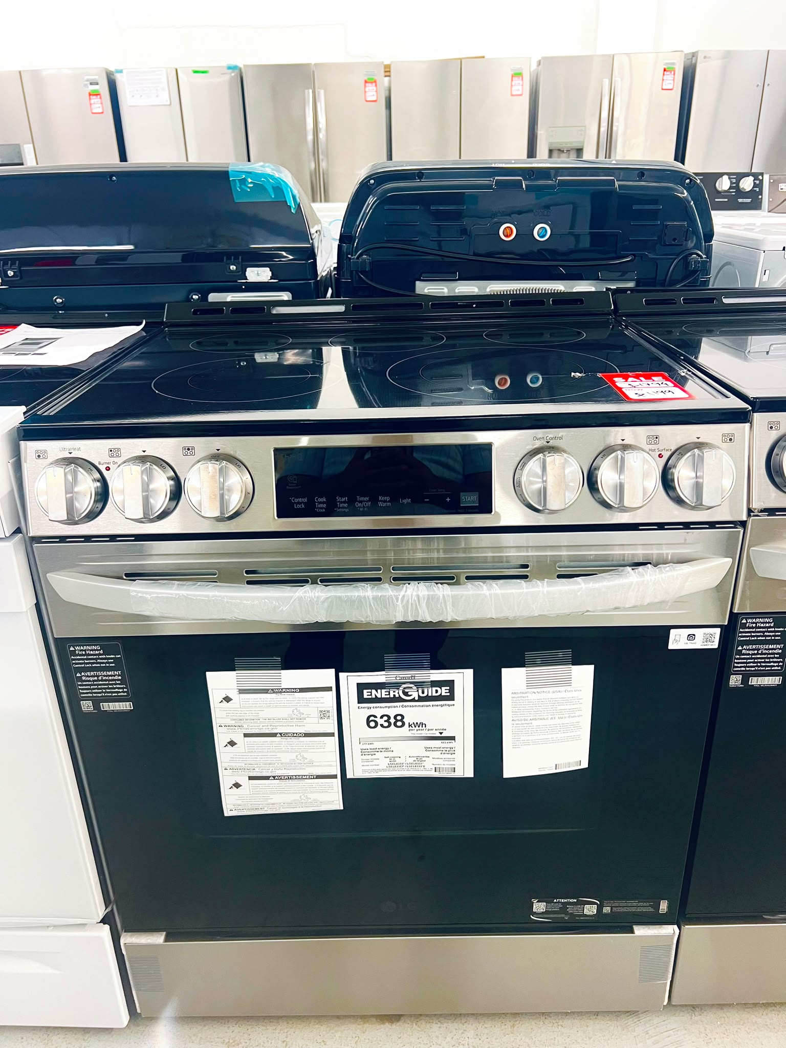 LG LSEL633CF 6.3 Cu. Ft. Smart Electric Slide-In Range with Air Fry & Convection