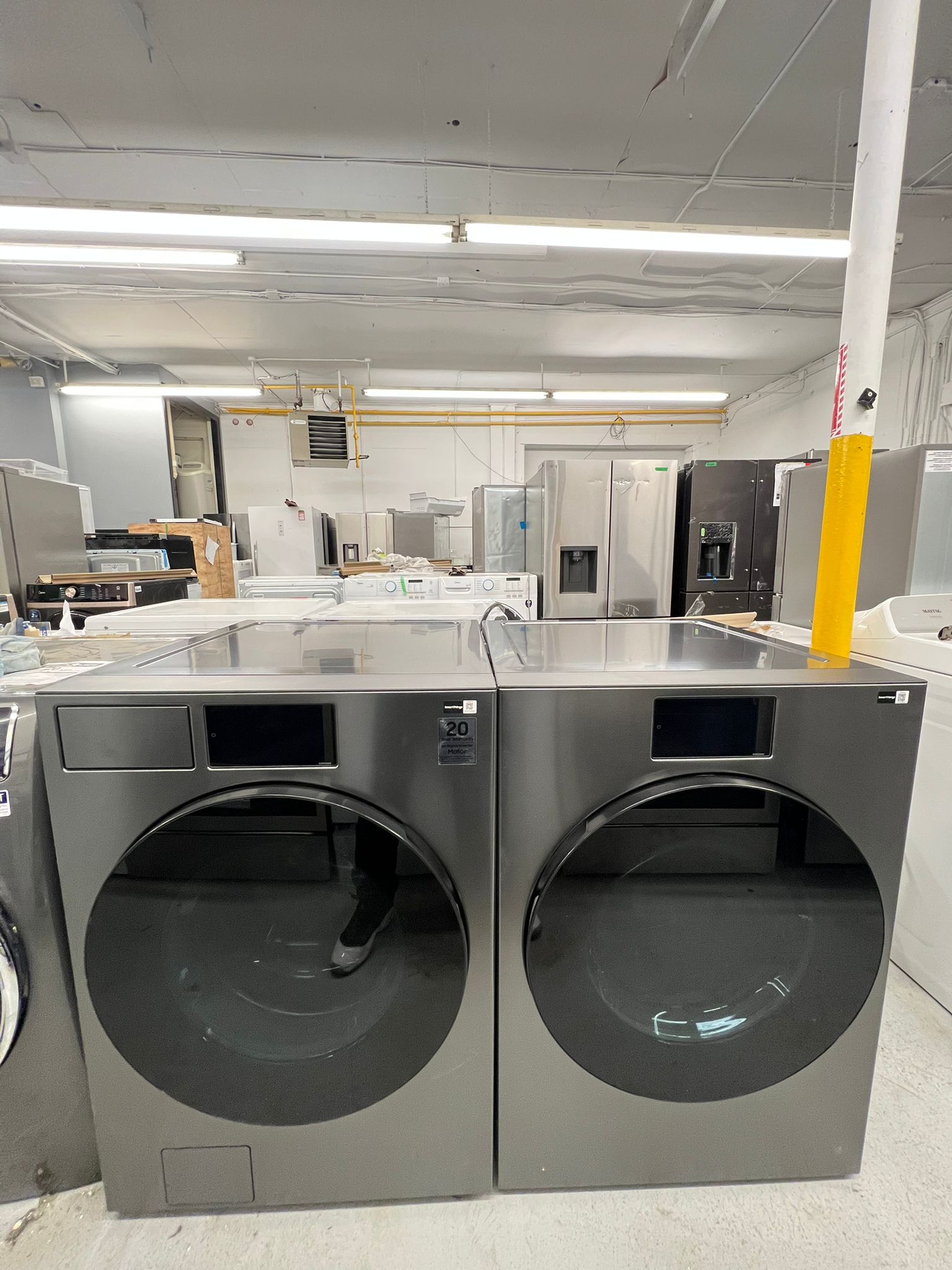 Samsung Bespoke WF90F53ADS 6.1 Cu. Ft. Washer & DV90F53AES 7.6 Cu. Ft. AI Electric Dryer Set