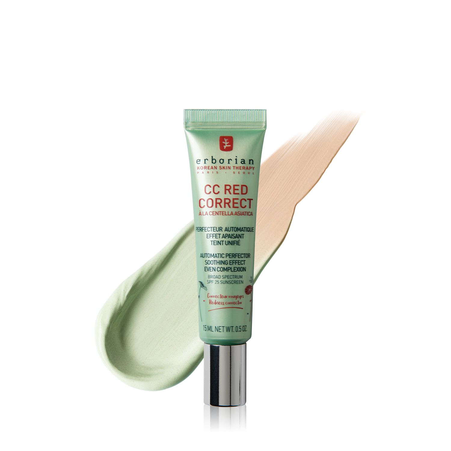 Erborian CC Red Correct SPF 25 15ml double set