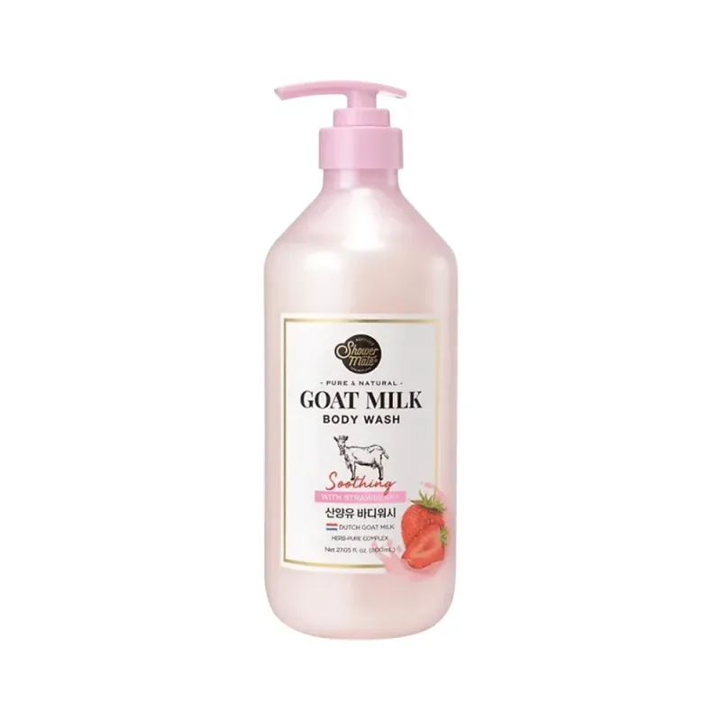 Shower Mate Goat Milk Body Wash - Strawberry