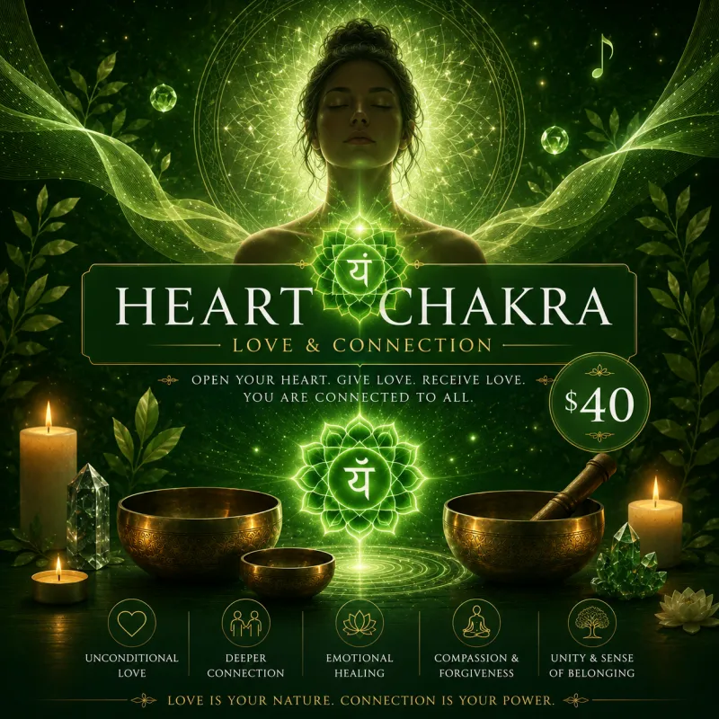 Heart Chakra (Love & Connection) $40