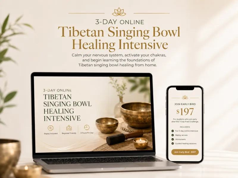 3 DAYS Online Sound Healing Training - Early Bird — $197