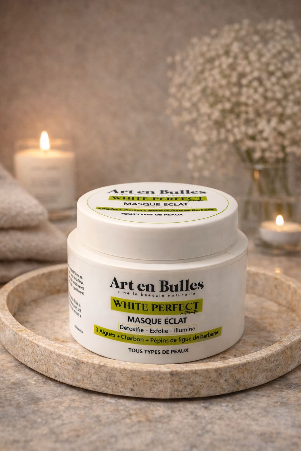 Masque Éclat White Perfect – Argiles & Charbon