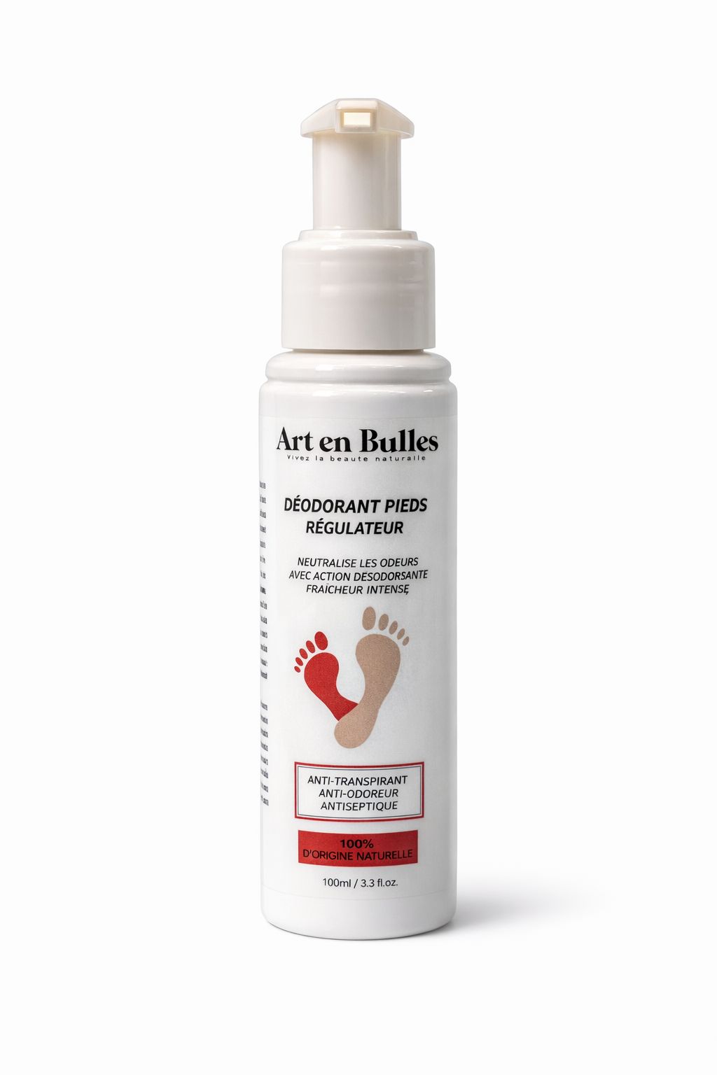 Gel Déodorant Pieds Régulateur – Fraîcheur Intense