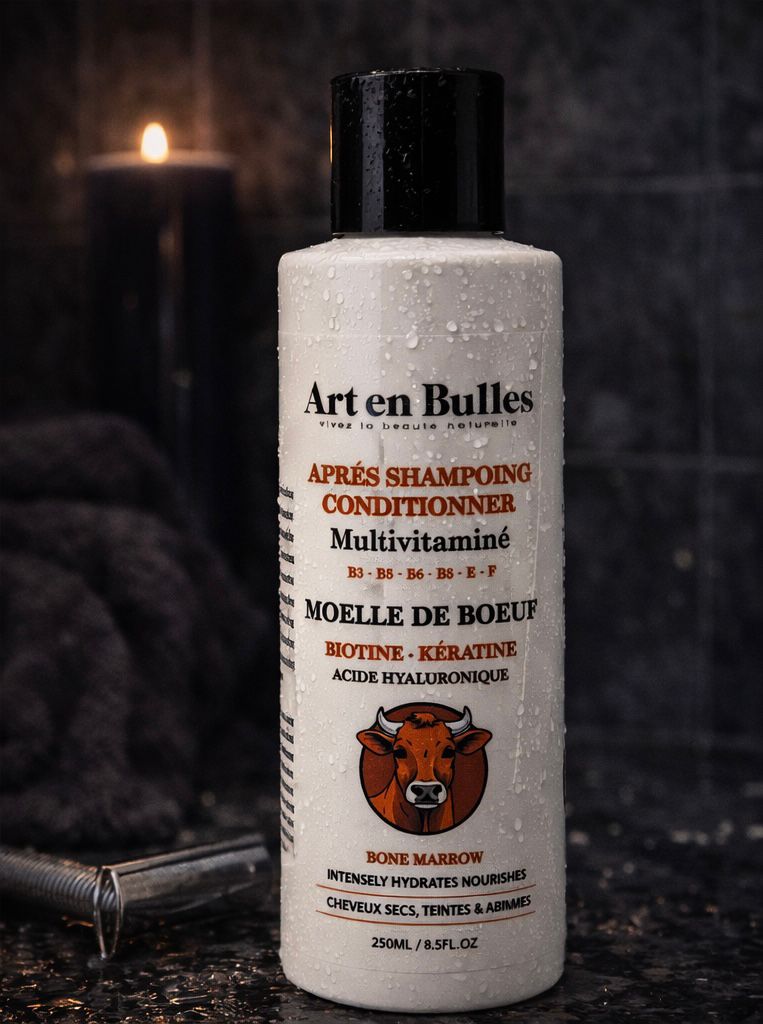 Après-Shampoing Multivitaminé – Moelle de Bœuf & Kératine