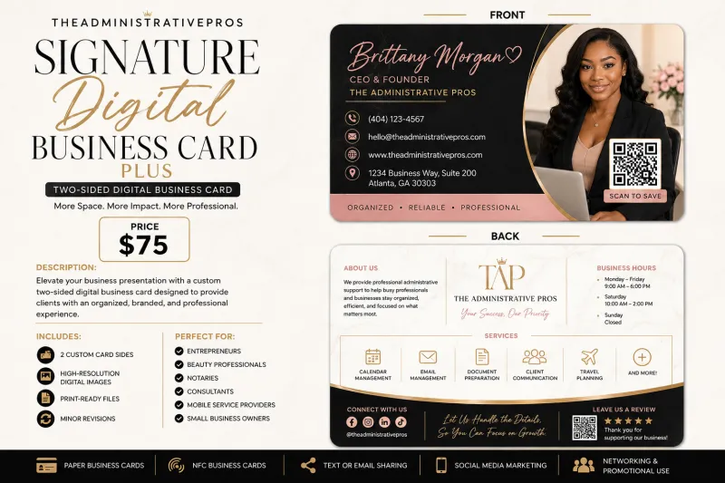 Signature Digital Business Card Plus