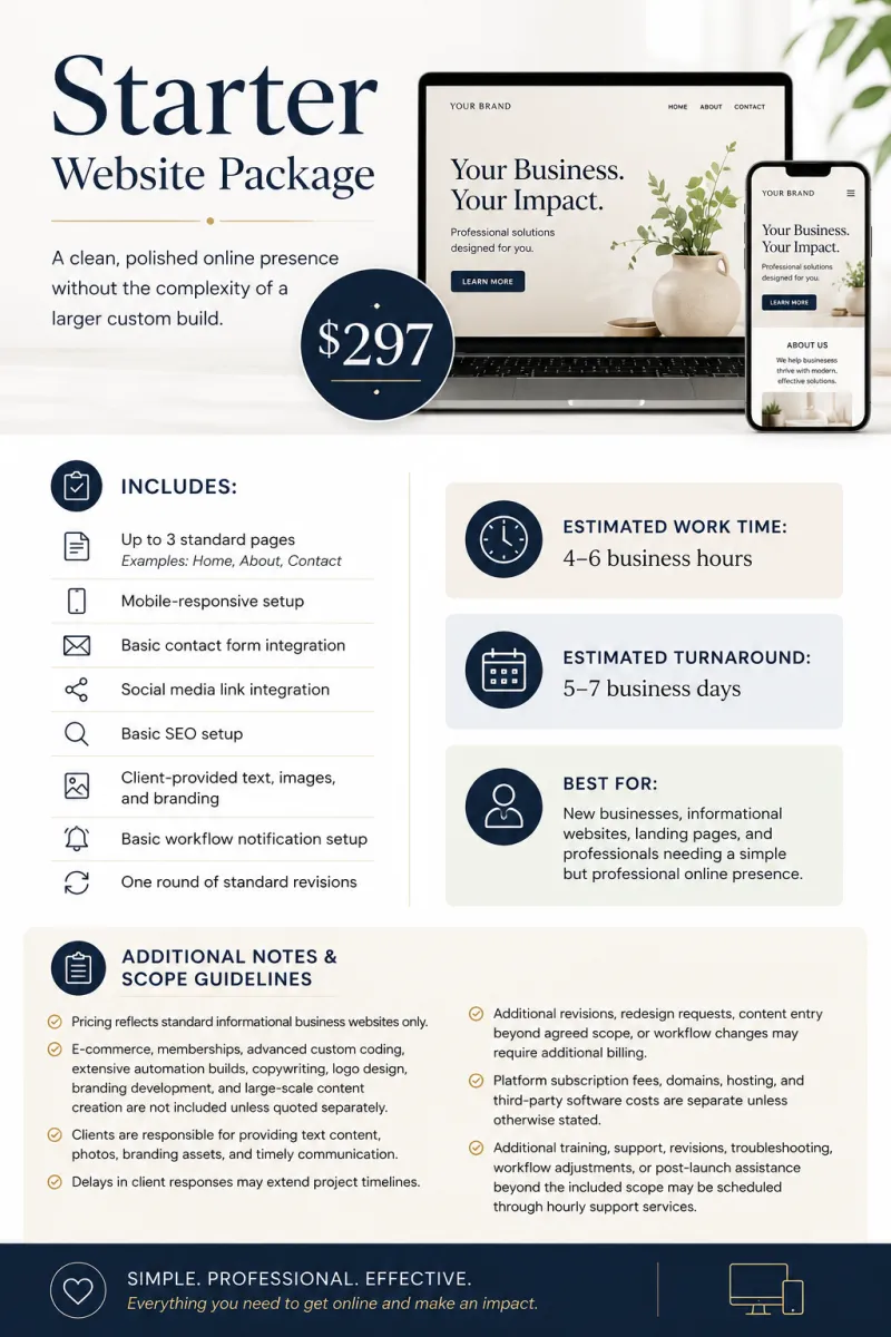 Starter Website Package 