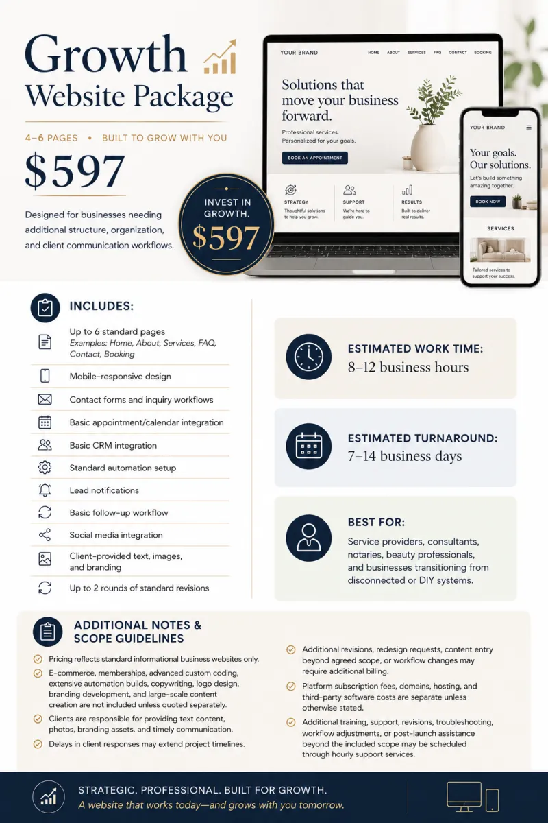Growth Website Package
