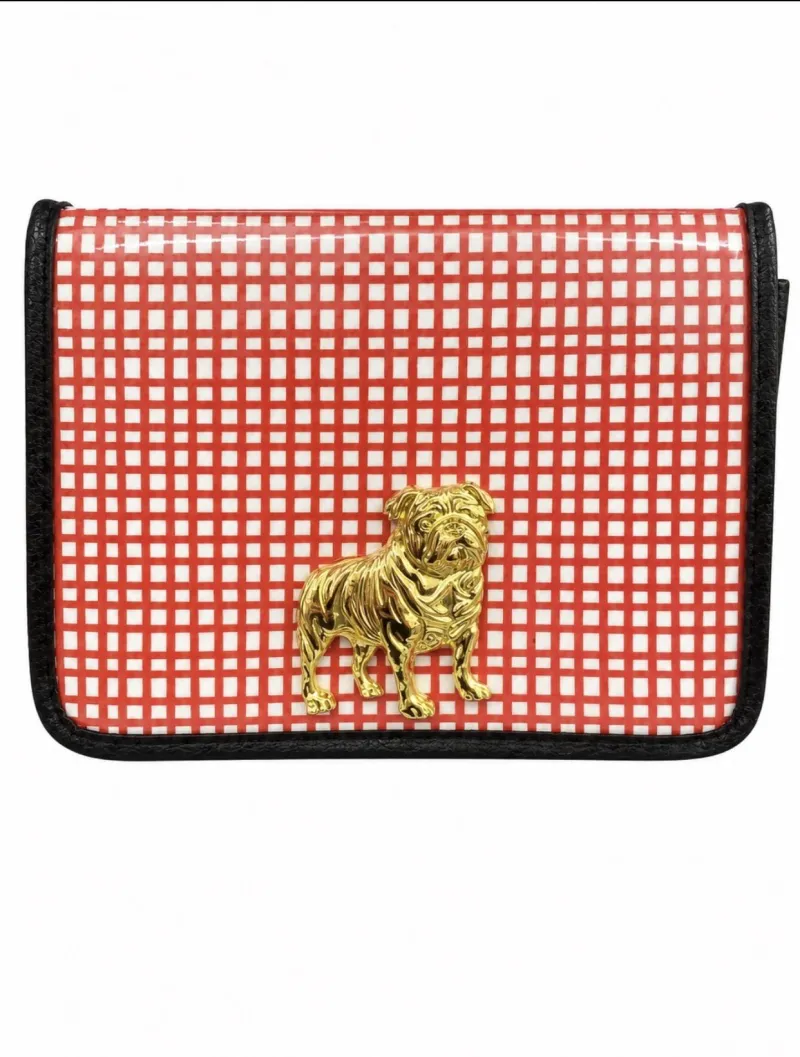 Red Check Clear Purse