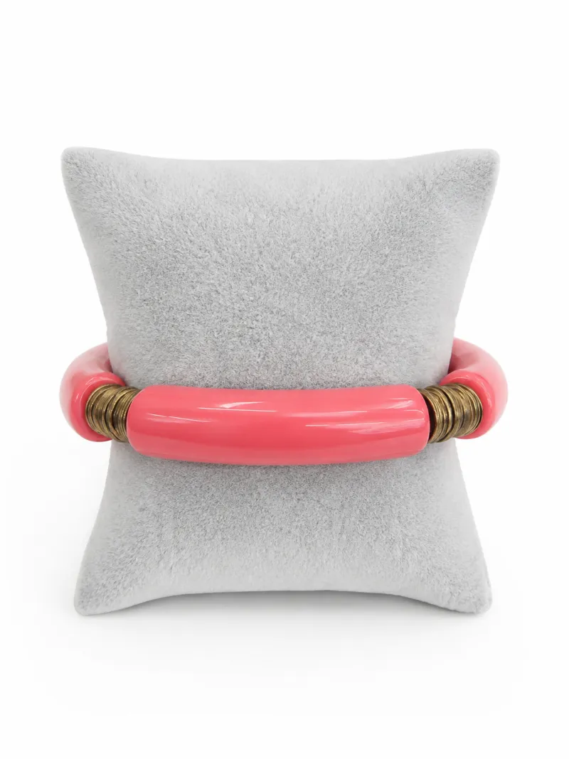 Red and Gold Statement Bracelet