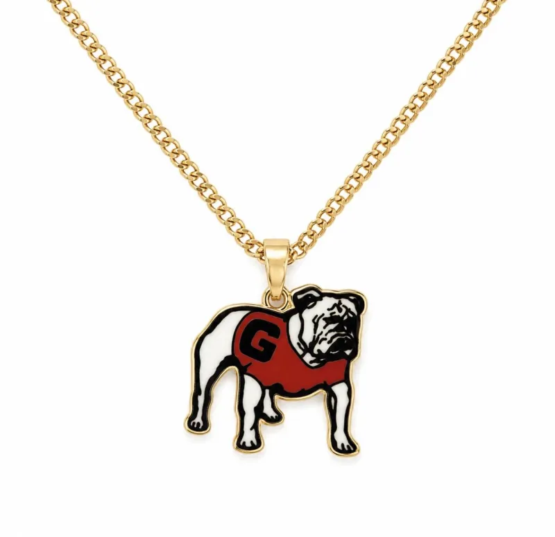 Georgia Bulldog Necklace 