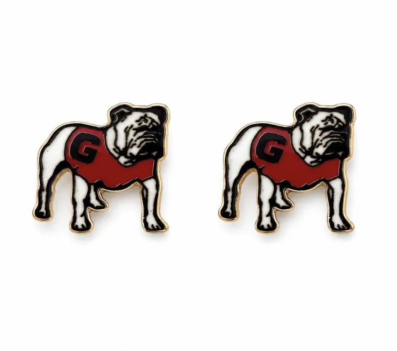 Standing GEORGIA BULLDOG Earrings