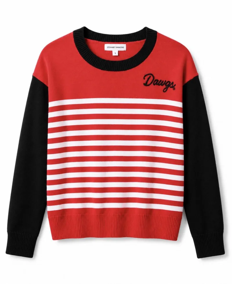 STEWART SIMMONS STRIPED SWEATER