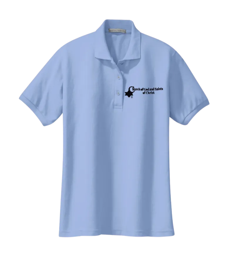Port Authority® Women's Silk Touch™ Polo (Light blue)