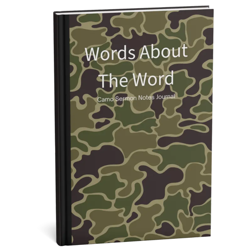 Words About the Word | Camo Sermon Notes Journal
