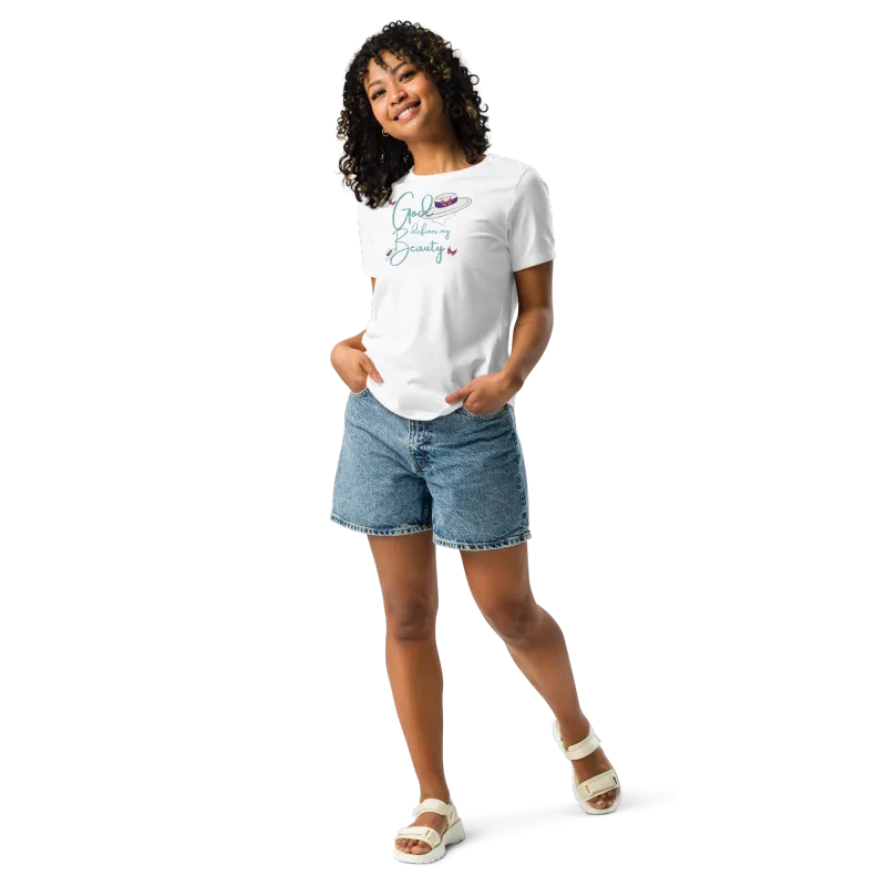 Women's Relaxed T-Shirt - God Defines My Beauty