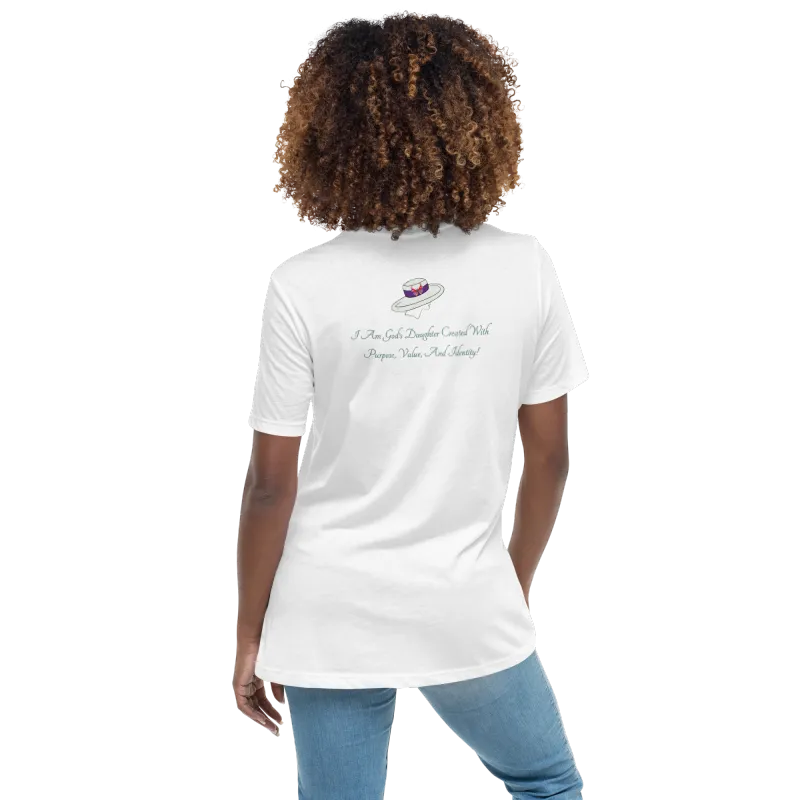 Women's Relaxed T-Shirt - God Defines My Beauty/Back Message