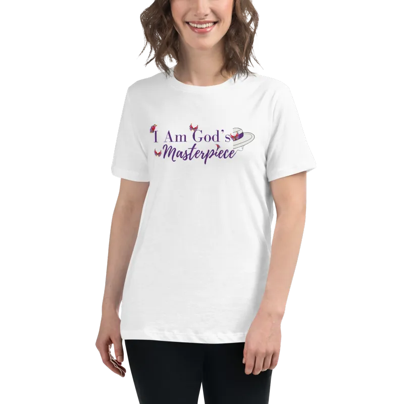 Women's Relaxed T-Shirt - I Am God's Masterpiece