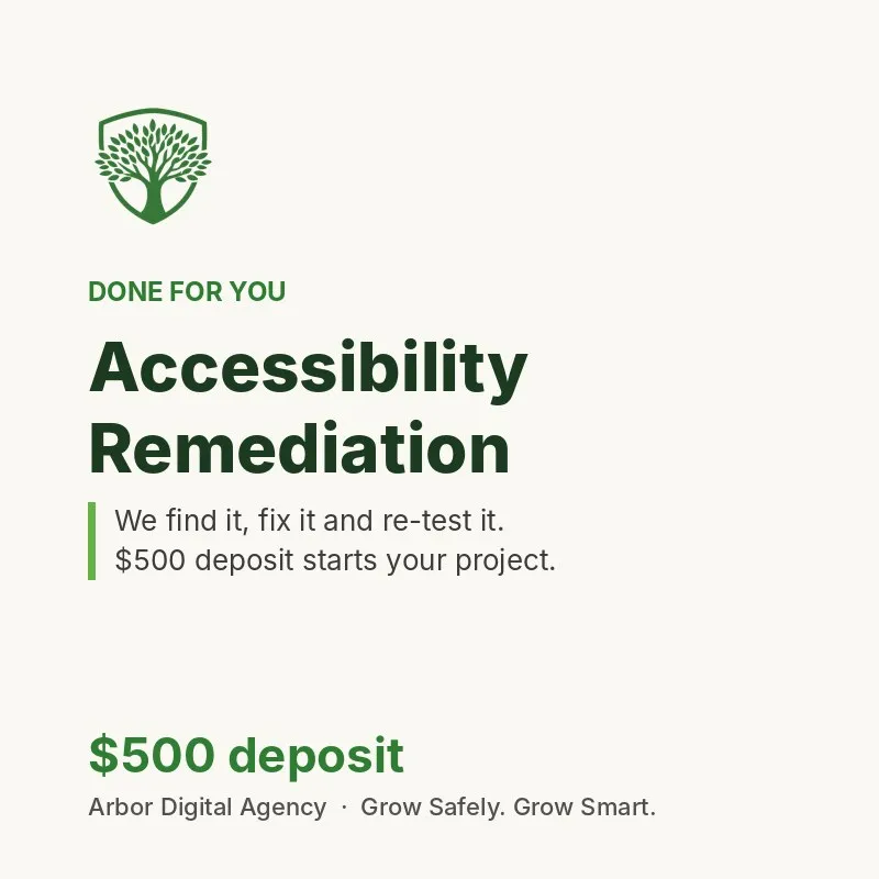 Website Accessibility Remediation - Project Deposit