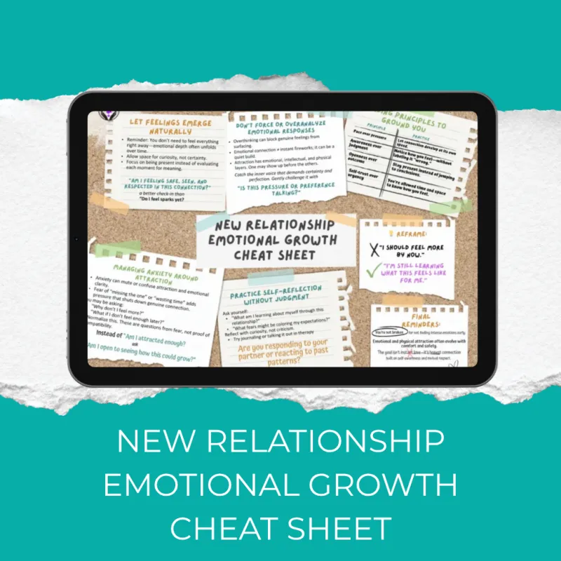 New Relationship Emotional Growth  Cheat Sheet
