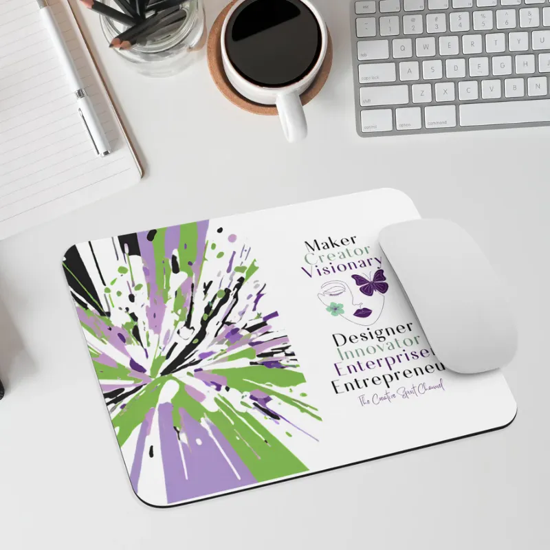 Creative Spirit Channel Mouse Pad – Maker • Creator • Visionary