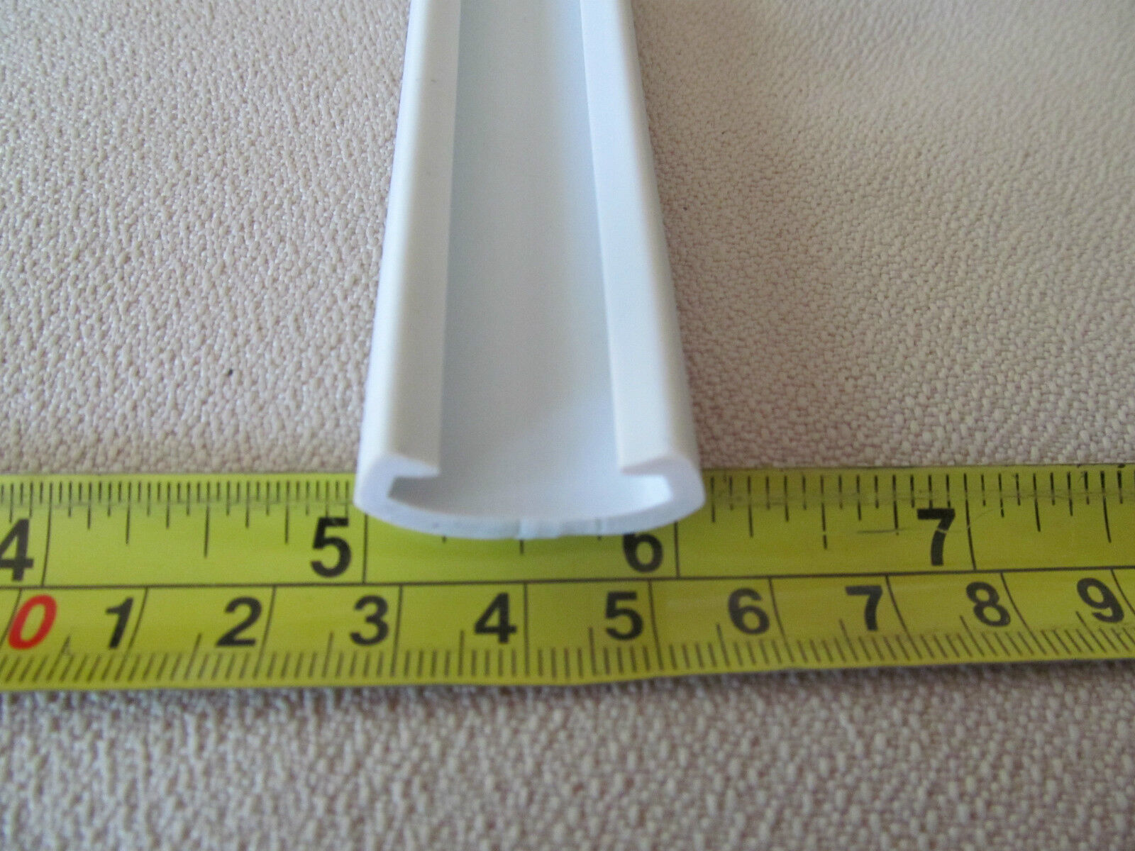 1″ Wide White RV Boat Camper Vinyl Trim Molding Flexible Screw Cover