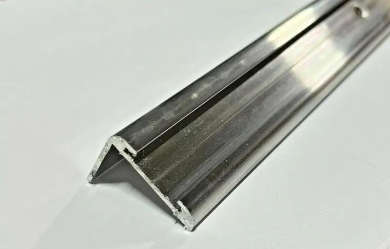92″ Aluminum Vinyl Insert Type Corner Molding RV Trailer 1″ Leg x 1 1/4″